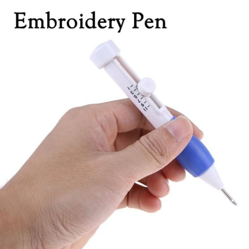 Stylo magique de broderie, bricolage, bricolage, poinçon interchangeable, accessoires de couture, dé à coudre, aiguille de broderie: Default Title