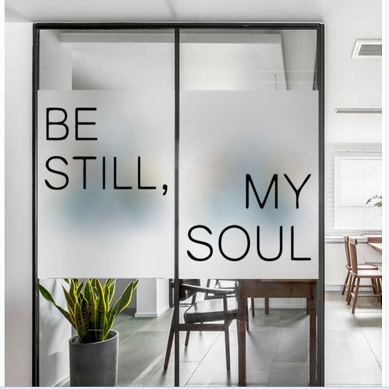 Window Glass stickers Minimalist door glass matte stickers bedroom restaurant light opaque partition door glass film custom