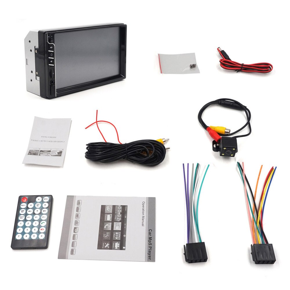 2 din PM5 Player Universal Bluetooth FM AM Rear View Camera 7 inch Auto Player MP5 Radio