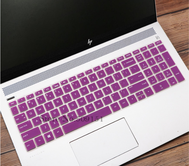 15.6 &quot; hp pavilion  x360 15- br pavilion 15-cc 15-ch 15-cd 15-cb 15-bs 17-bs 17m- ae silikoninen kannettavan tietokoneen näppäimistön suojakuori: Violetti