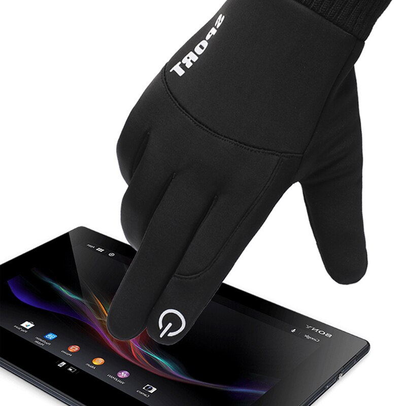 Winter heren fiets handschoenen winddicht warm touchscreen handschoen ademend waterdicht antislip fiets handschoenen voor heren