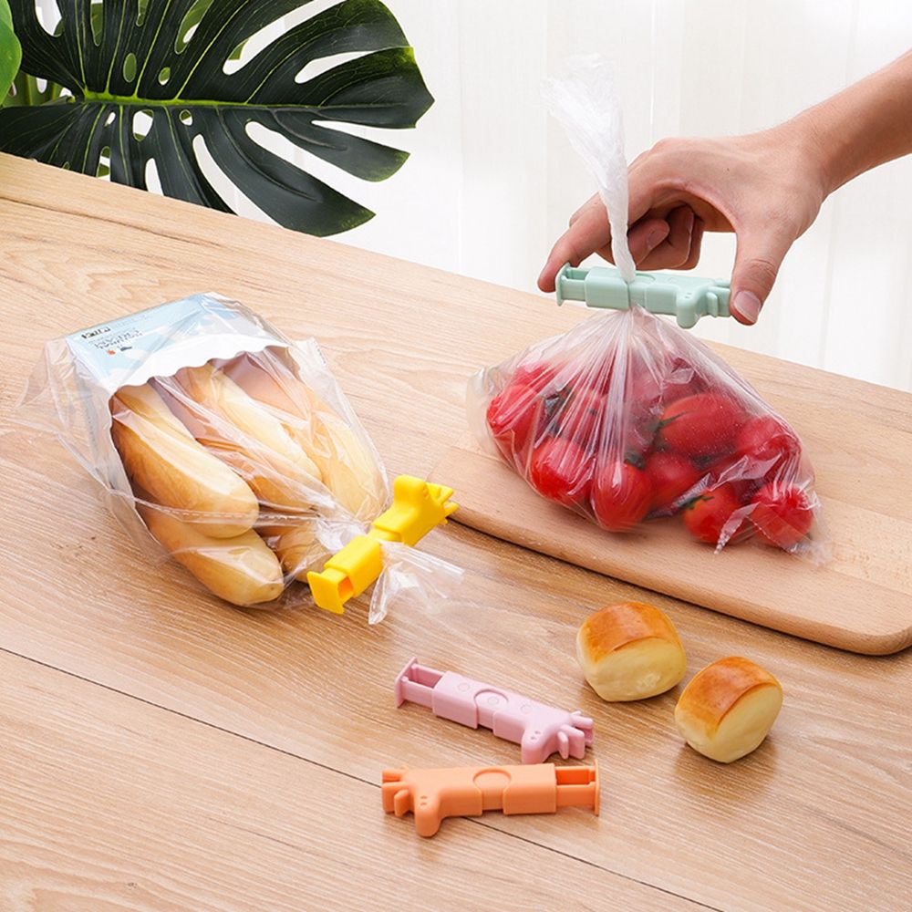 Snack Fresh Food Storage Bag Clip Moisture-proof Plastic Clip Cute Animals Shaped Sealing Buckle Kitchen Storage