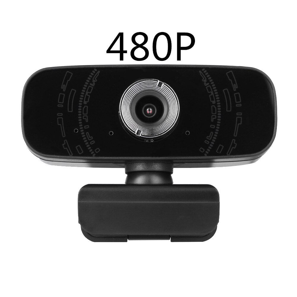 480P 720p Webcam HD Camera Web Cam Auto Focus Built-in Microphone For Computer PC Laptop Tab Conference Webcast: 480P