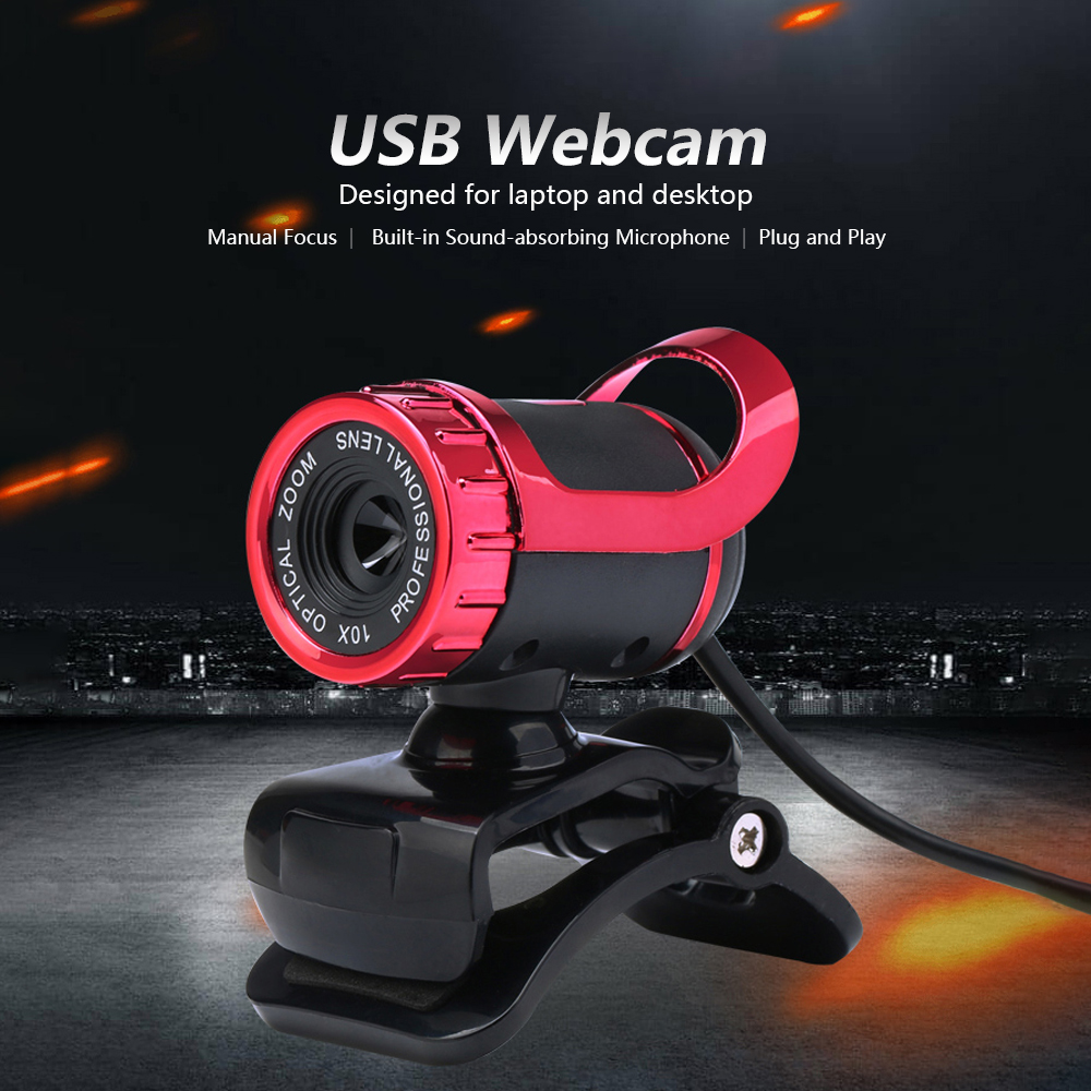 Webcam 12 millions de pixels haute définition caméra Web Cam 360 degrés Webcam USB micro clipsable pour ordinateur portable ordinateur de bureau accessoire