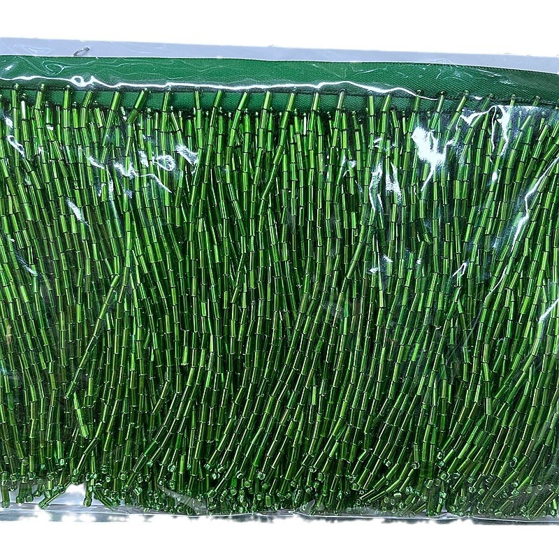 10CM Wide Gold Sliver Black Bead Tube Tassel Lace Trim For Clothes Wedding And Evening Dress Curtains Decoration Accessories