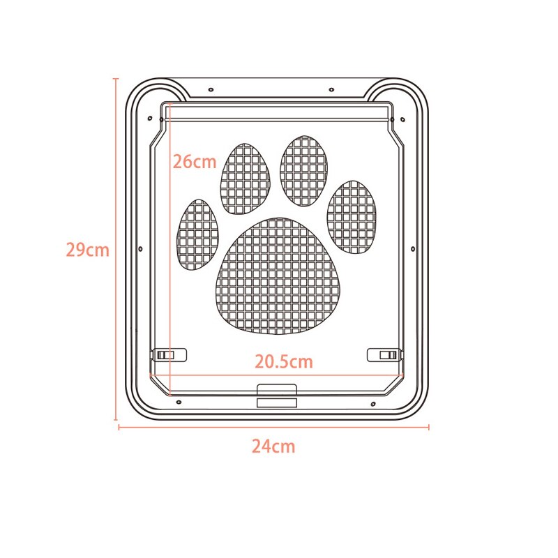 Cat Screen Door Lockable Puppy Safety Magnetic Flap Door Pet Window Gate Exterior Doors Lockable Pet Door for Cat Dogs
