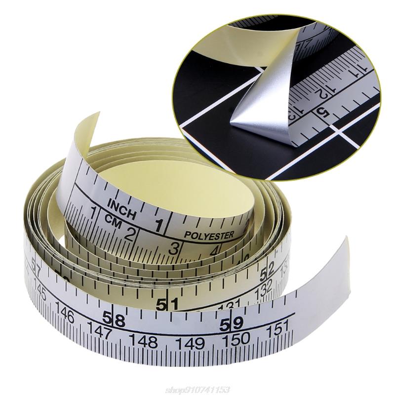 151cm Self Adhesive Metric Measure Tape Vinyl Ruler For Sewing Machine Sticker MR23 22
