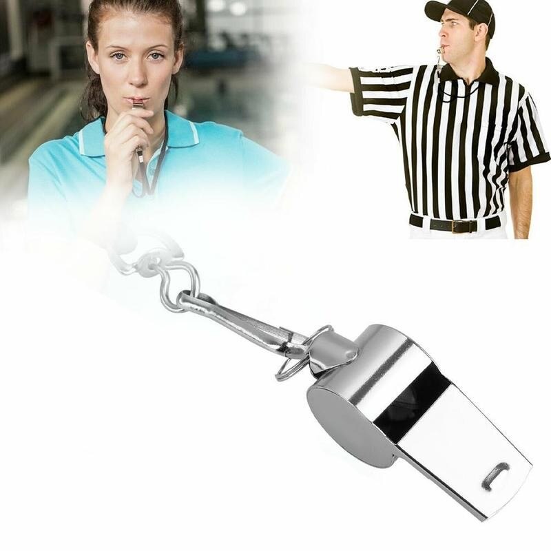 Metal Whistle Referee Sport Rugby Party Training School Survival Outdoor Steel Basketball Cheer Football U7D2