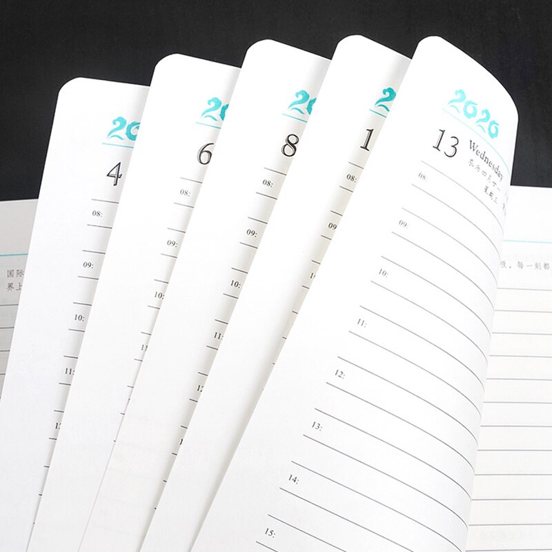 Planner Notebook 365 Days Plan Note Book Monthly Weekly Schedule Writing Book VDX99