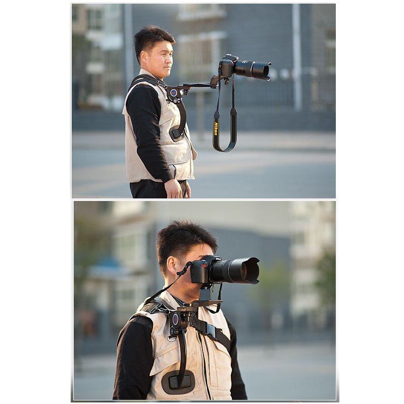 Manbily SR-500 Handen Gratis Schouder Mount Schouder Ondersteuning voor DSLR Camera 'S en Camcorders