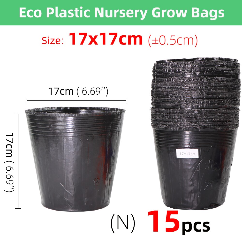 5-100pcs 16 Sizes Disposable Plastic Planting Flower Pot Nutrition Bowl Seedling Cup Black Seedling Box Home Garden Grow Bags: Pink