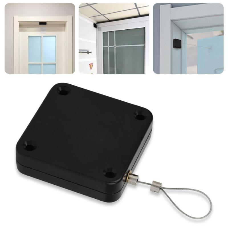 Cierrapuertas automático para puerta corredera sin perforaciones, mejoras para el hogar, cierre de puerta automático multifuncional, Sensor automático