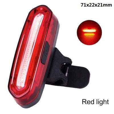 Raypal bicicleta luz 3W USB recargable luz trasera de la bicicleta de lluvia impermeable brillante LED de seguridad ciclismo bicicleta luz trasera: B