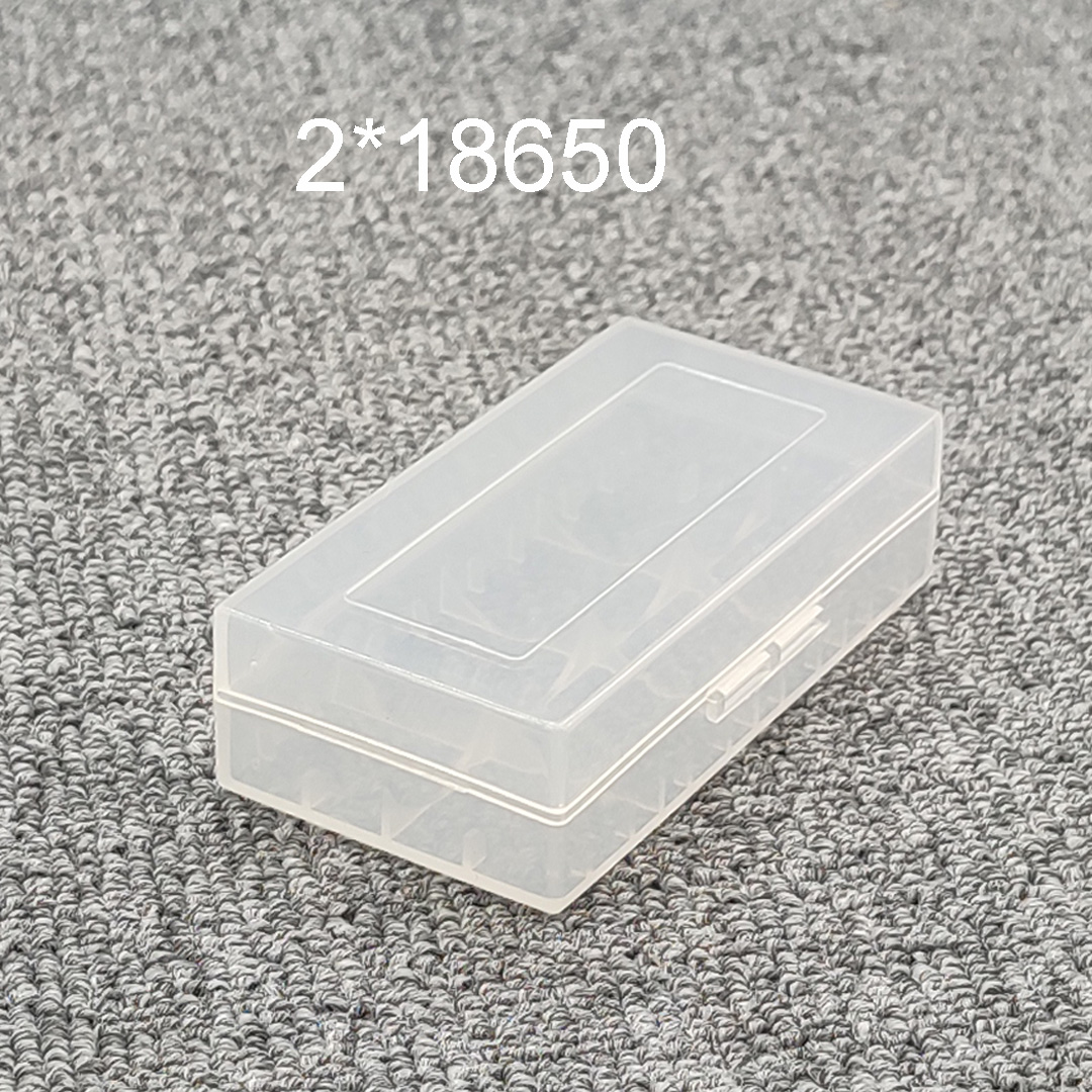26650 18650 Pudełko robić przechowywania baterii Twarde etui z uchwytem na akumulator 4 18650 4AA 4AAA Plastikowa obudowa przezroczysta: zielony
