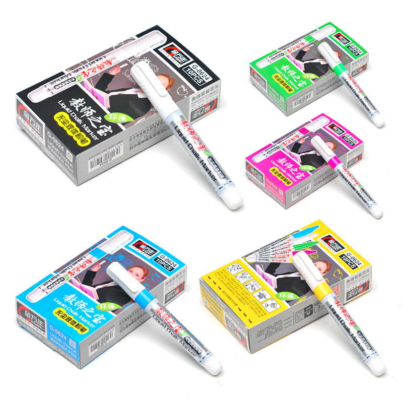 Erasable liquid chalk blackboard pen easy erasable white board pen dust-free environment-friendly
