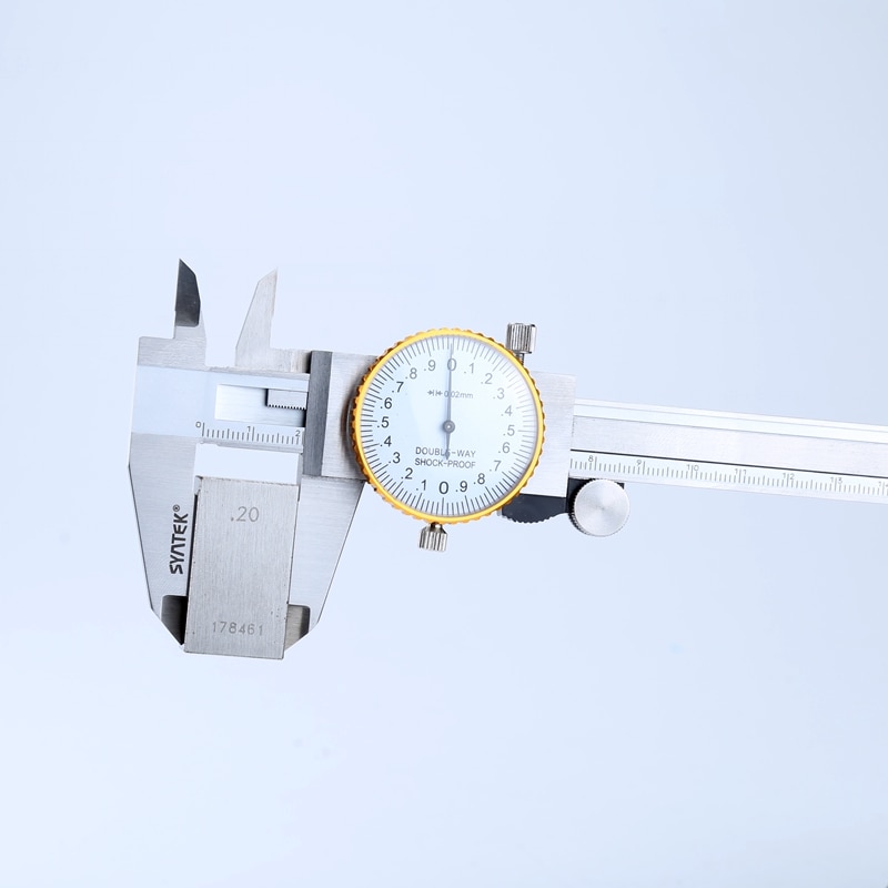 0.01mm Dial Calipers Stainless Steel Dial vernier caliper Shock-proof Vernier Caliper 0-200mm/8&quot; Metric Gauge Measuring Tools