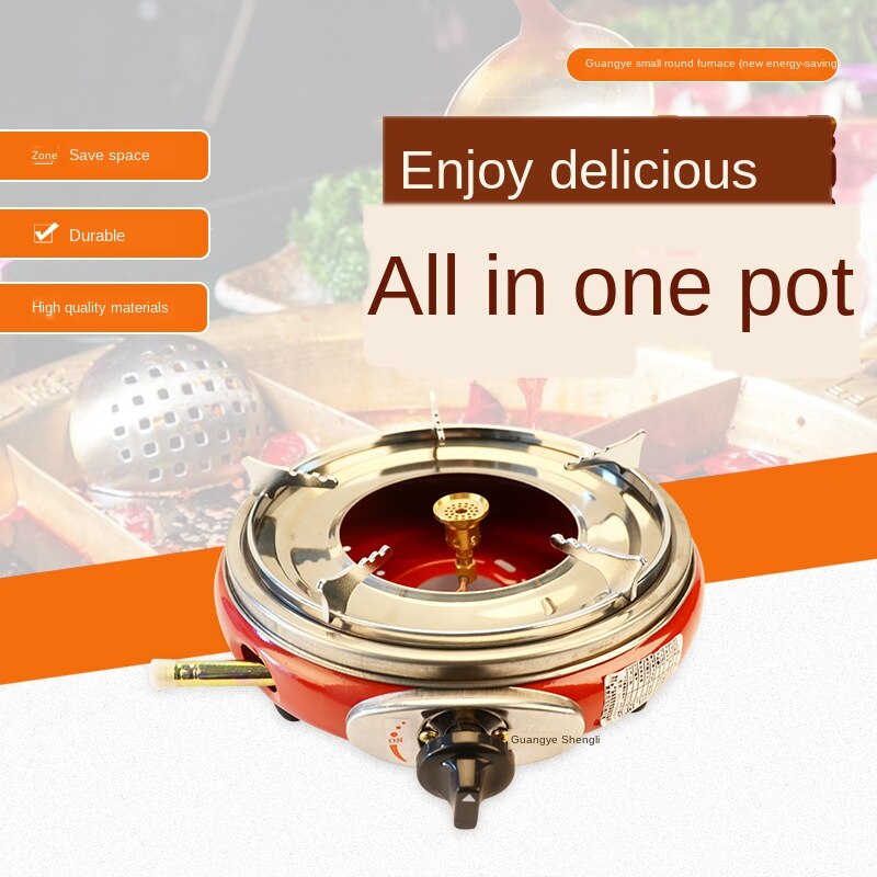 Small round furnace energy saving gas stove energy saving stove pot stove portable small stove