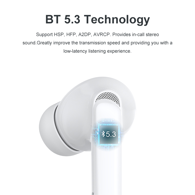 Bezprzewodowe słuchawki douszne Oforui Słuchawki Bluetooth 5.3 Bluetooth 46dB ENC Hi-Res Słuchawki douszne 4 mikrofony bezprzewodowe