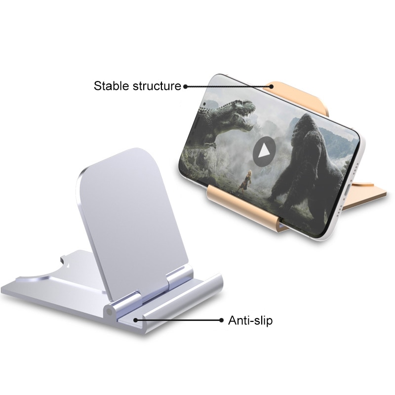 Universal Folding Cell Phone Table Stand Plastic Desk Stand Mobile Phone Holder Phone and Tablet Ring Holder for iPhone Samsung