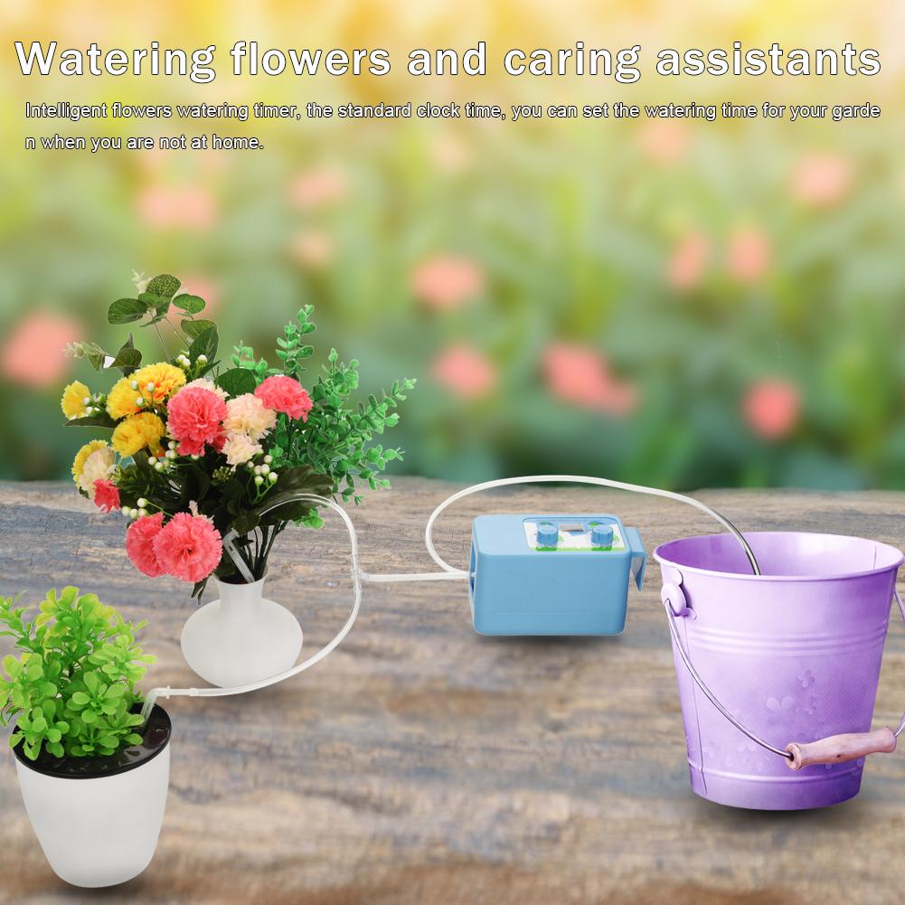 Garden Irrigation Controller LCD Display Automatic Watering Timer System Pump Electronic Rain Sensor Irrigation Controller