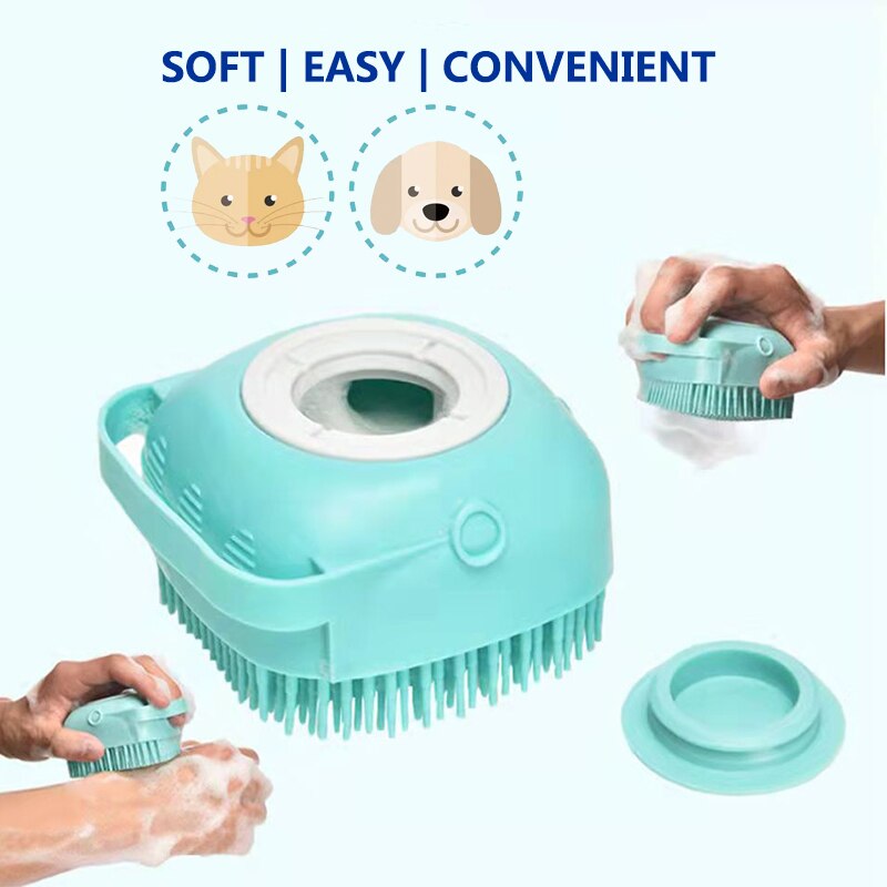 Zachte Hond Badkamer Massage Borstel Puppy Kat Shampoo Massage Kam Grooming Douche Borstel Honden Schoonmaken Tool Accessoires Chien