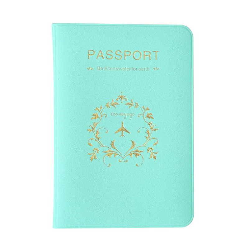 Décontracté en cuir PU passeport couvre voyage accessoires ID carte de crédit bancaire sac hommes femmes passeport porte-monnaie étui portefeuille