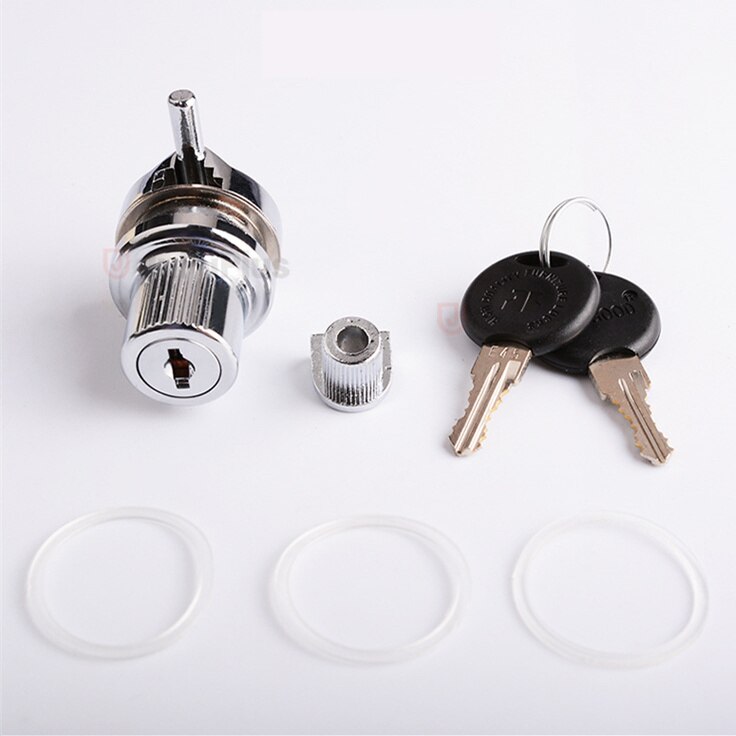 10 sets Lock with keys Display Showcase Cabinet Door Zinc Alloy Glass cabinet Door Locks Drawer lock Mall Shop Showcase lock: Default Title