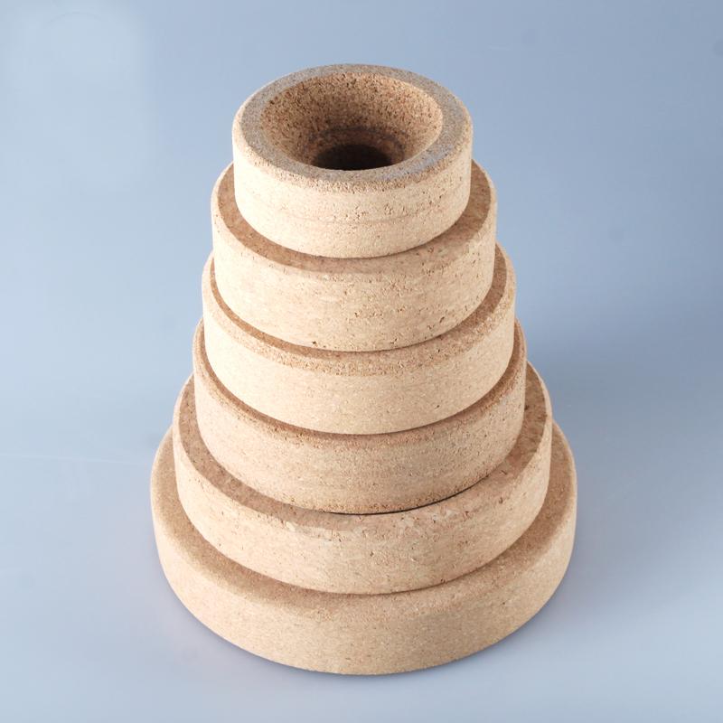 Diameter 80/100/110/120/140/160mm tykkere 30mm laboratorie syntetisk kork ringholder til rundbundet kolbe