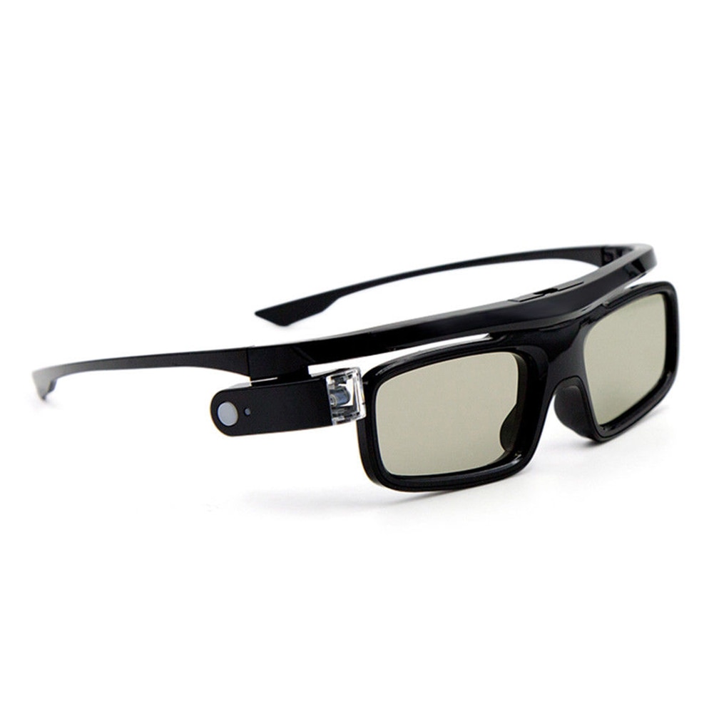 Obturador activo uso doméstico USB recargable 3D gafas Universal con batería ligera fácil de llevar plegable para proyector DLP Link
