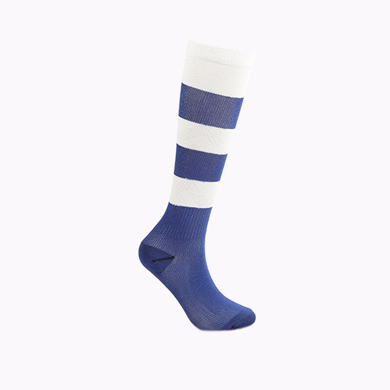 5 Pairs/Lot Adult Non-slip Knee-high Football Soccer Socks Striped Long Compression Socks Sports Cycling Socks for Men Women