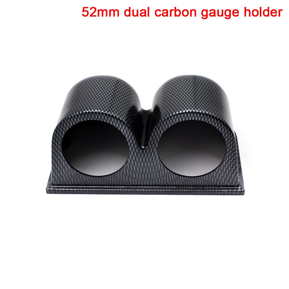 2INCH 2.5INCH Car Gauge Pod Universal Carbon Single Double Triple Meters Holder for Left Right Drive Car for 52mm 60mm Gauges: YC100679