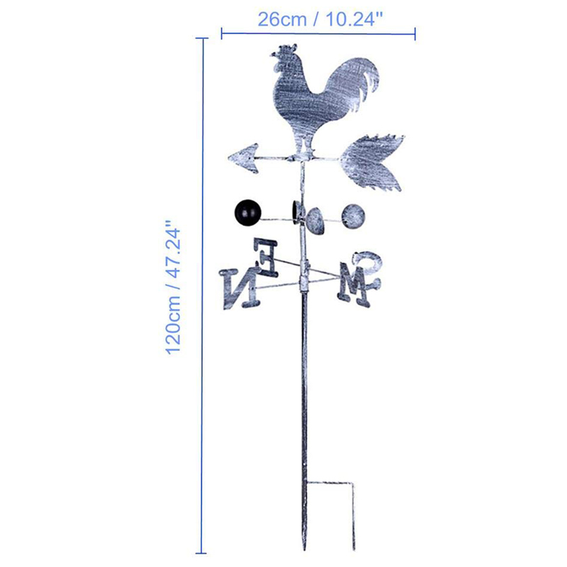 Traditionel hane weathervanes jernhane vindhane vindhastighedsindikator havegård wif 66