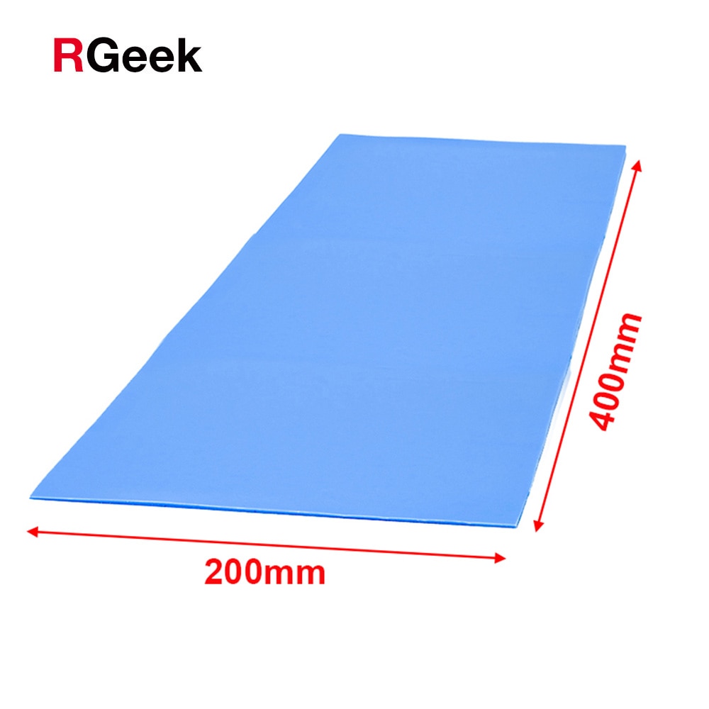 6.0 W/mK 200*400mm Thermal conductivity CPU Heatsink Cooling Conductive Silicone Pad Thermal Pads