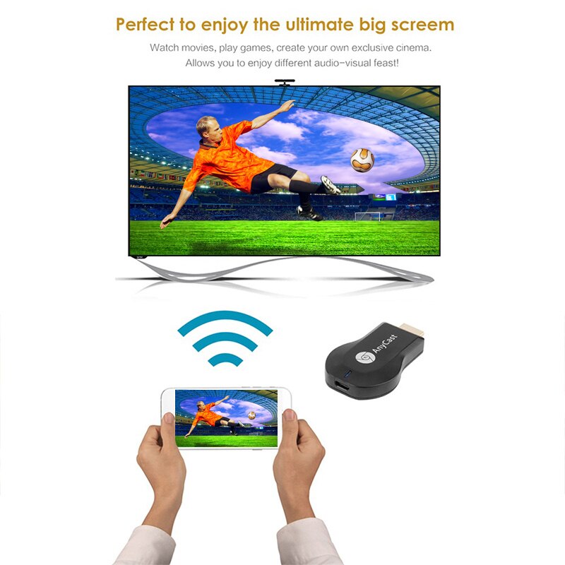 Anycast M9 Plus 1080P Draadloze RK3036 Tv Stick Mini Pc Wifi Display Dongle Hdmi Ontvanger Dlna Airplay Miracas