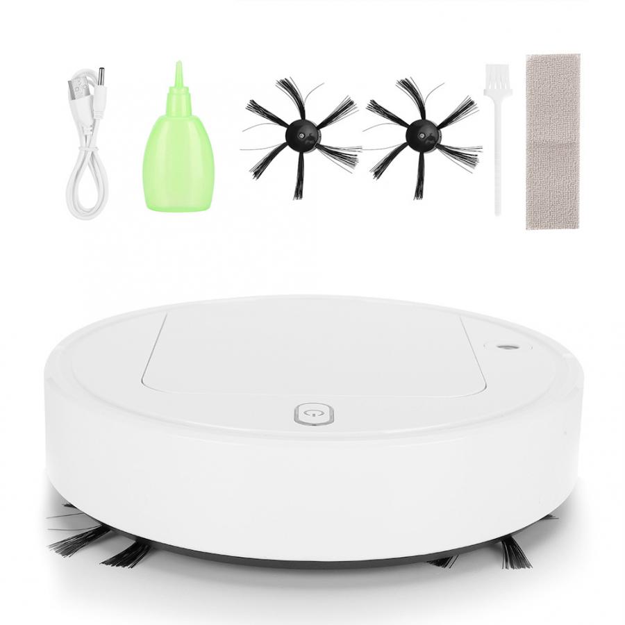 Dry Wet Sweep Robot Wet Mopping Disinfection Vacuum Cleaner Sweeping Robot Floor Dust Mop Cleaner Automatically USB Charge