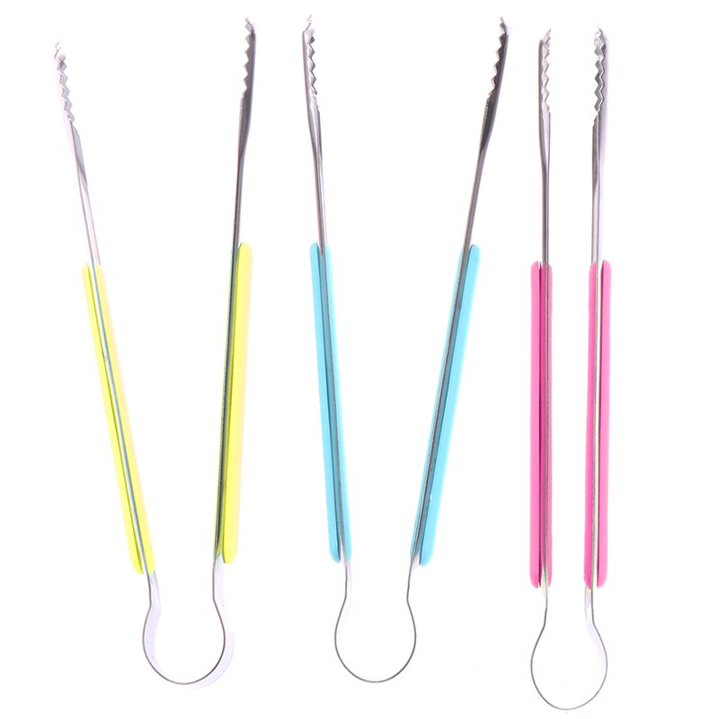 Rostfritt stål grilltång kökstång mini grill matklämma istång kött sallad toast tång klämma kökstillbehör