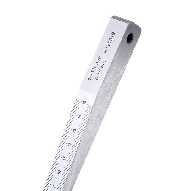 Taper Gauge Gage Lassen Wig Voelermaat Voeler Wedge Gauge Gat Meet Tool 1-15Mm 0.5-10mm 0.4-6Mm