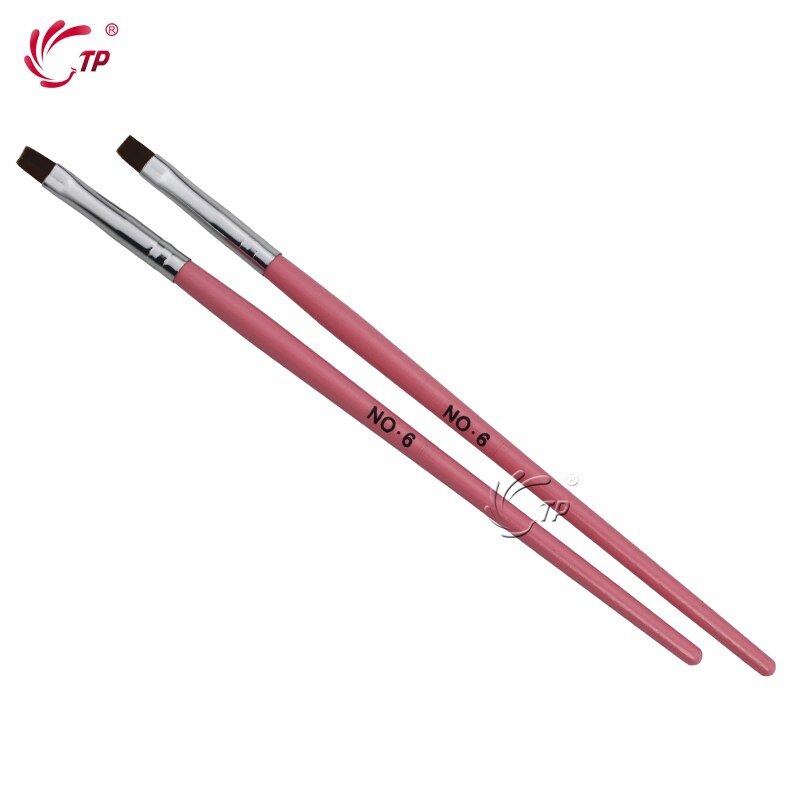 TP Double-end Nail Art Gel Polish Brush Stick Nylon Kolinsky Hair Acrylic UV Gel Extensions Apply Slice Spatula Manicure Tool: TP-AE01