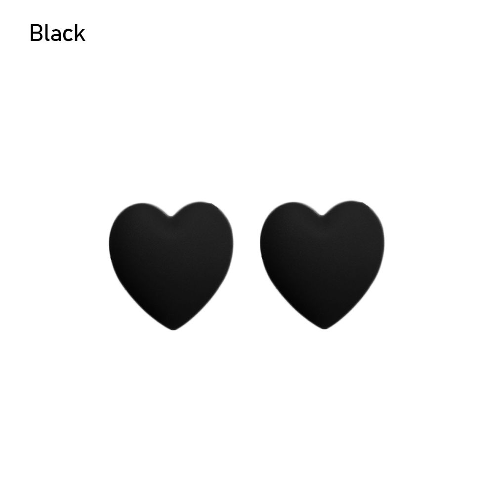 1 Pair Silicone Anti-slip Holder For Glasses Accessory Ear Hook Sports Eyeglass Temple Tip Stoppers Glasses Anti-slip Accessory: Heart- black
