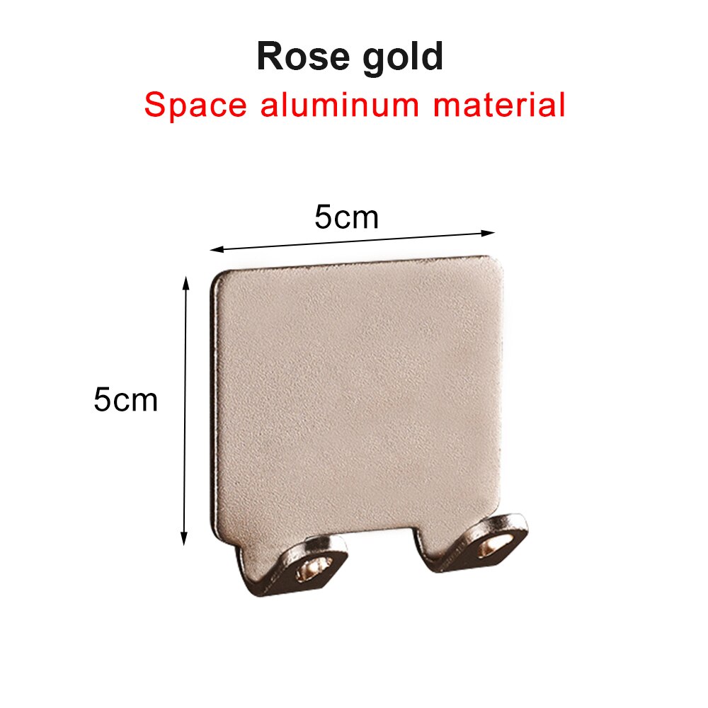1/2/3Pcs Punch Gratis Scheren Scheermes Houder Mannen Scheren Scheerapparaat Opslag Haak Wandplank Badkamer Scheermes rek Muur Keuken Accessoires: A Rose Gold 1 PC