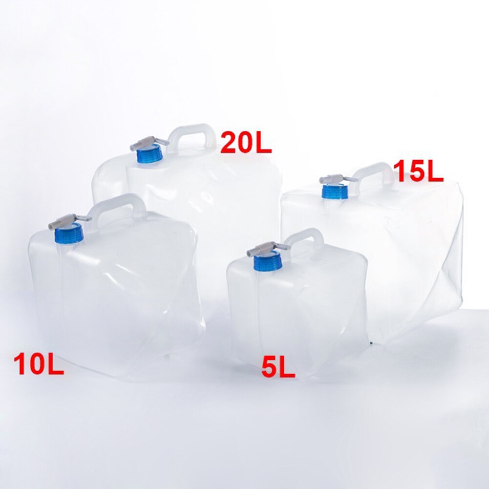 5L 10L 15L 20L Outdoor Opvouwbare Water Zakken Met Kraan Camping Wandelen Draagbare Survival Water Container Opslag Carrier Bag