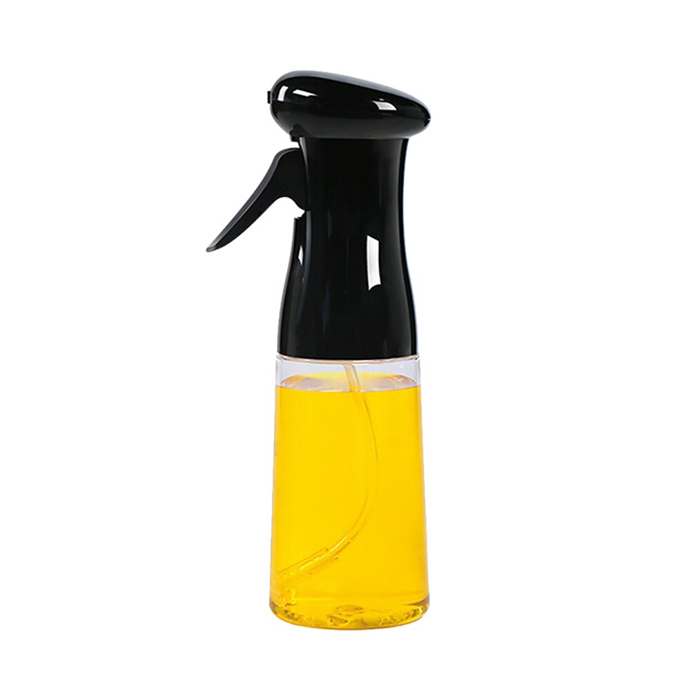 210ml oljedispenser baking matlaging olivenolje eddik gryte grille sprayflaske kokekar kjøkkentilbehør: Svart