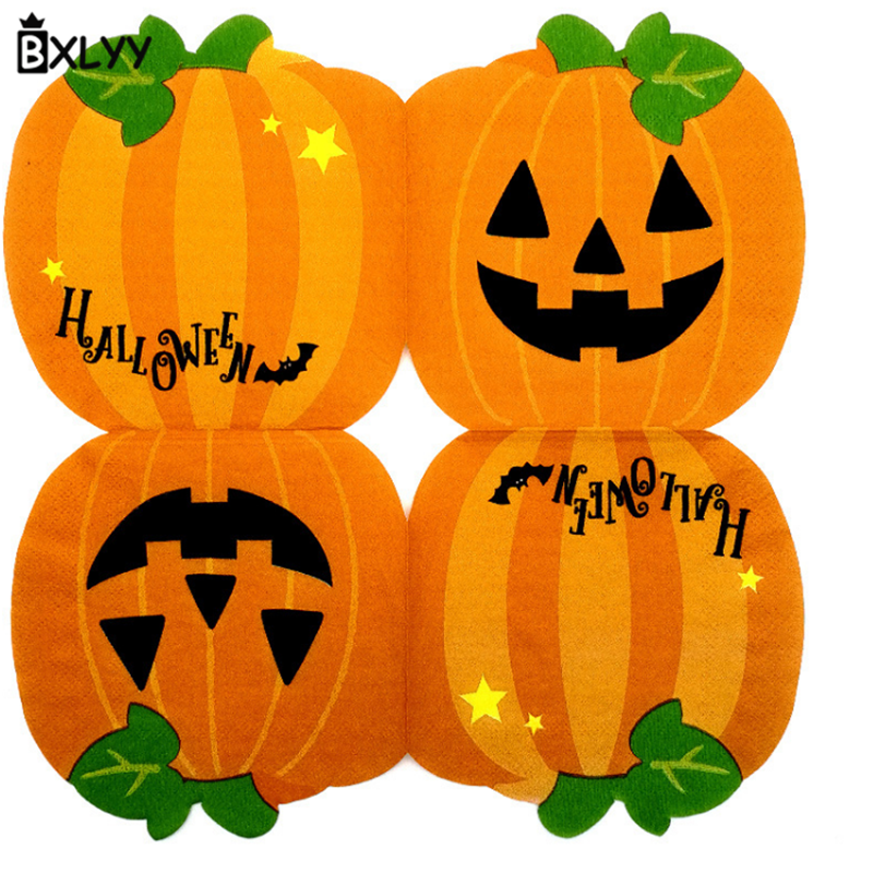 BXLYY Leuke Pompoen Wegwerp Tissue Servet Halloween Party Decoratie Feestartikelen Christmas Home Decorations.7