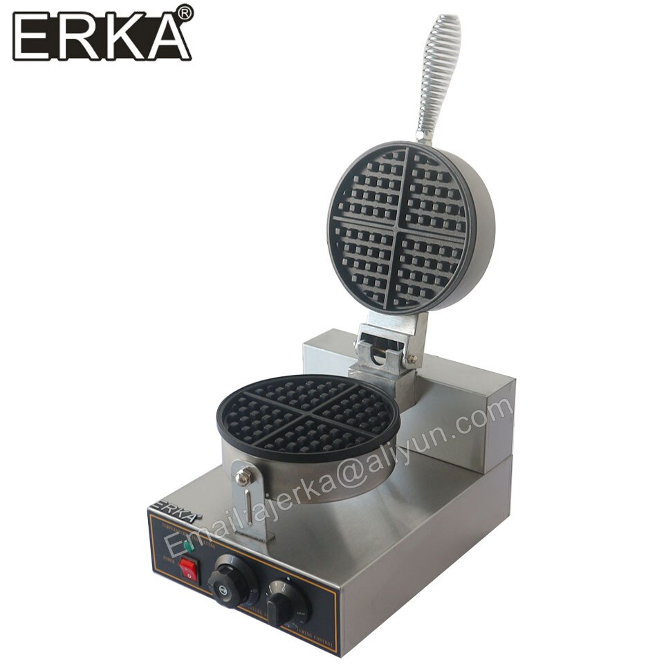 ERKA Commercial electric waffle maker Single-head waffle oven Lattice cake maker Scones maker Baking pan Nonstick pan waffle
