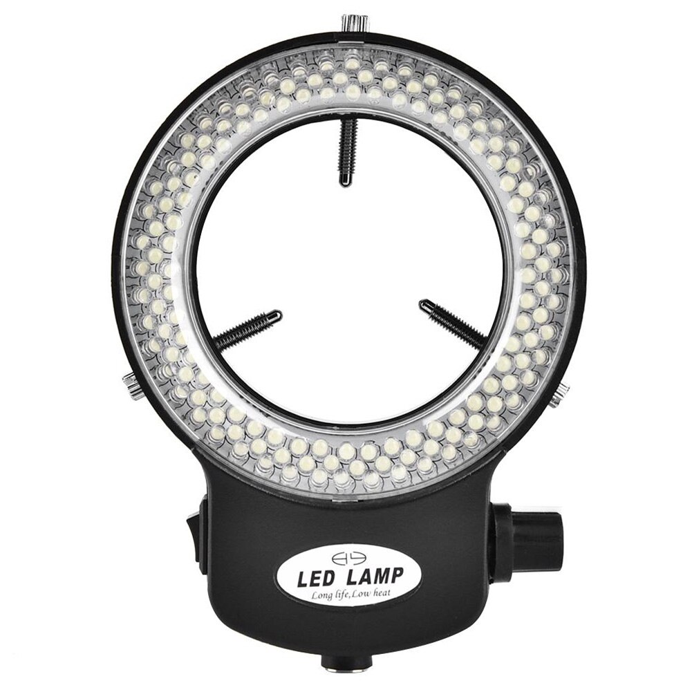 Pour Microscope stéréo projecteur pratique Portable ombre libre cercle lampe réglable luminosité LED lumière annulaire caméra 100V 240V