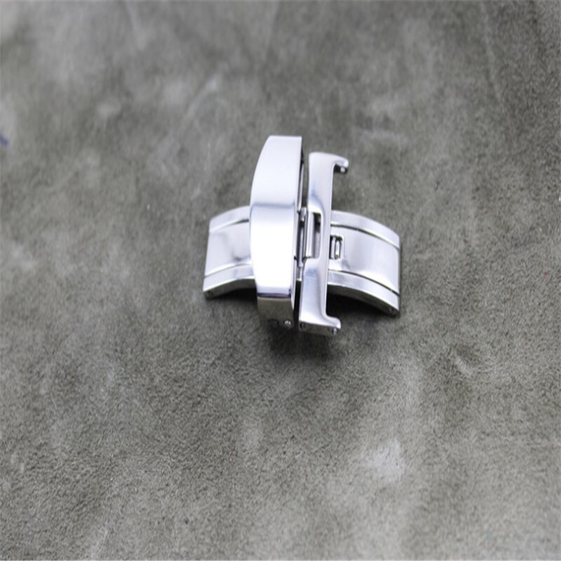 Vlinder Deployment Gesp Automatische Dubbele Klik Rvs Sluiting Band Voor Horloge Band 16/18/20/22mm Horlogeband Sluiting