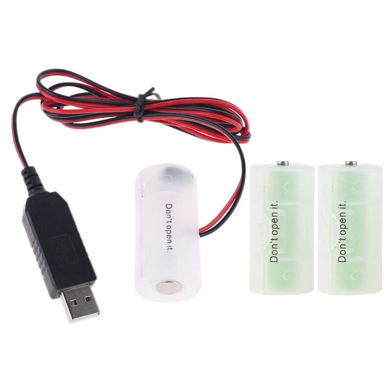 LR14 C Battery Eliminator USB Power Supply Replace 1 to 4pcs 1.5V C Cell Battery for LED Lamps Toys Electronic Devices: 3C