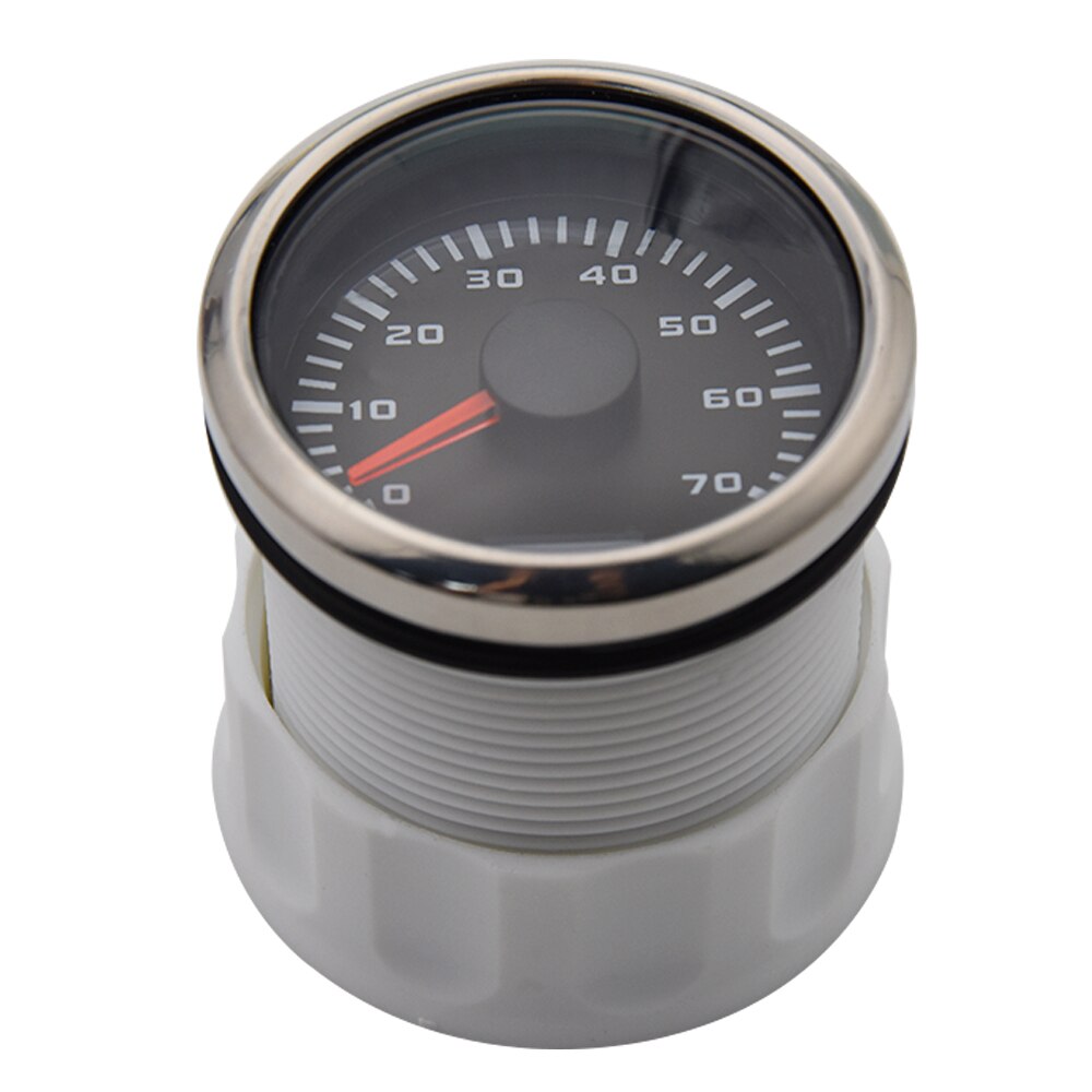 Tacómetro de 52mm, medidor de 7000RPM con luz trasera roja para coche y barco, 9-30V