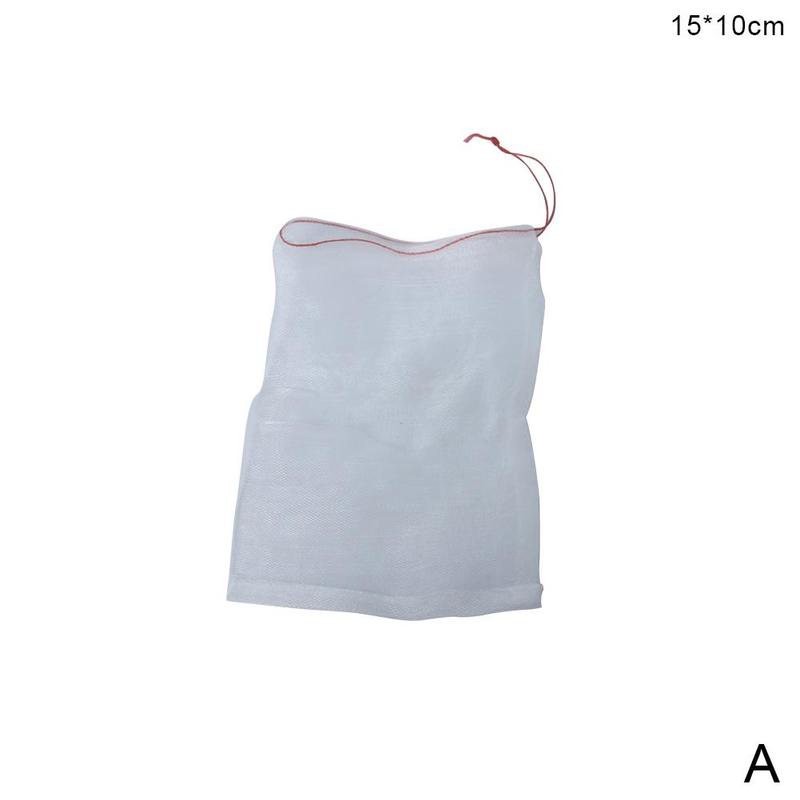 Drawstring Reusable Protection Bag For Seeds Soaking Germination Fruit Mesh Bags Garden Vegetables Nylon: 15x10cm