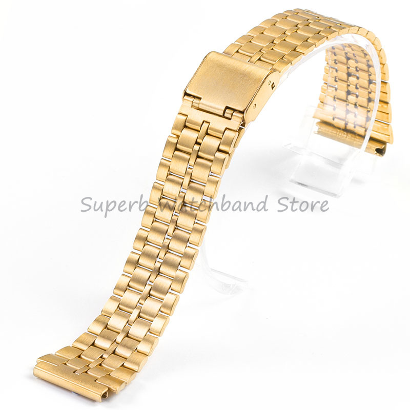 Horlogeband voor Casio F91W F84 F105 F108 A158 A168 AE1200 AE1300 18mm Metalen Armband Mannen Horloge Accessoires Vervanging